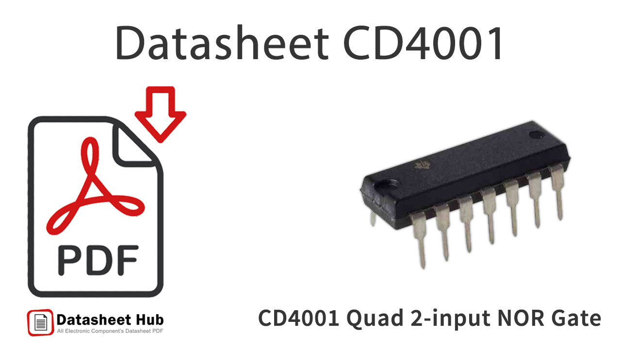 CD4001 Quad 2-input NOR-Gate-IC-Datasheet