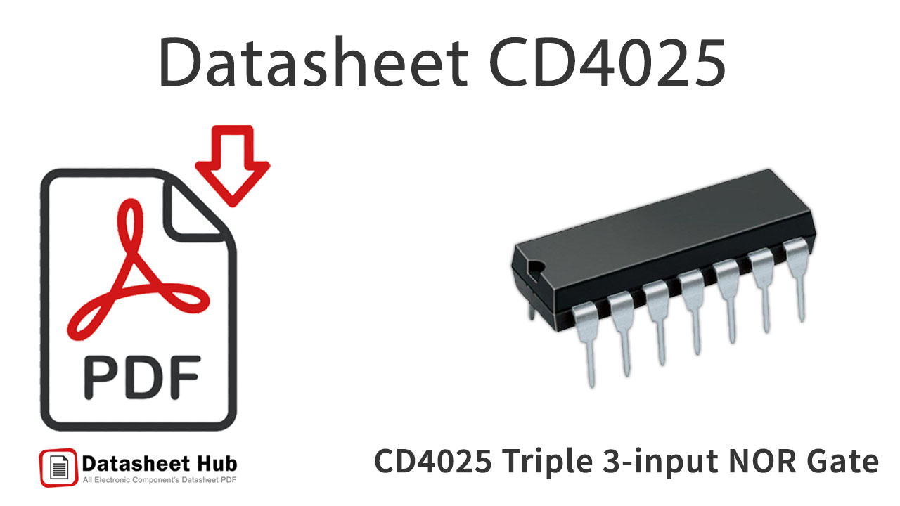 CD4025 Triple 3-input-NOR-Gate-IC-Datasheet
