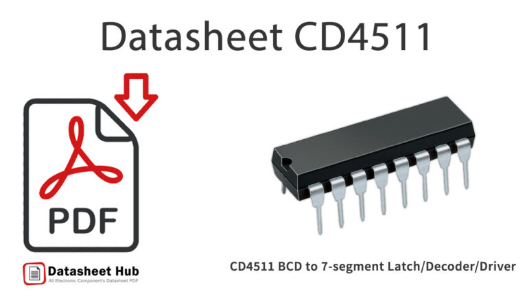 CD4511 BCD to 7-segment Latch/Decoder/Driver - Datasheet Hub