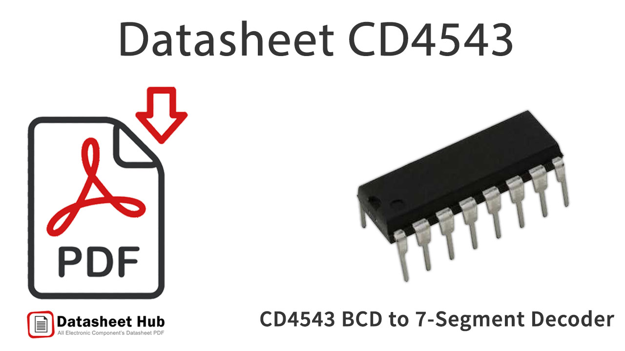 CD4543 BCD to 7-Segment-Decoder-IC-Datasheet