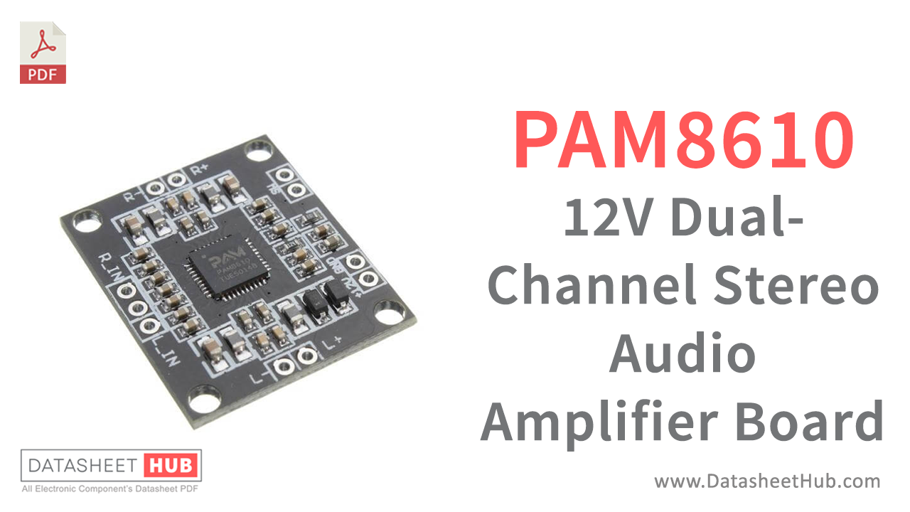 PAM8610 12V Dual-Channel Stereo Audio Amplifier Board