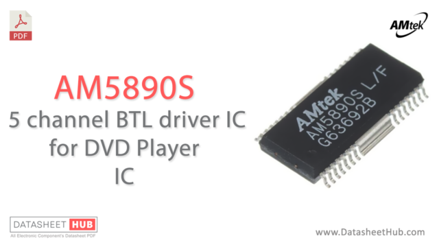 AM5890S Datasheet – 5 Ch, BTL driver IC for DVD Player