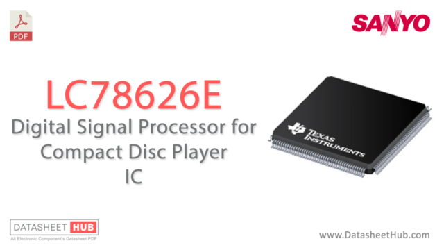 LC78626E Datasheet PDF – Digital Signal Processor-IC
